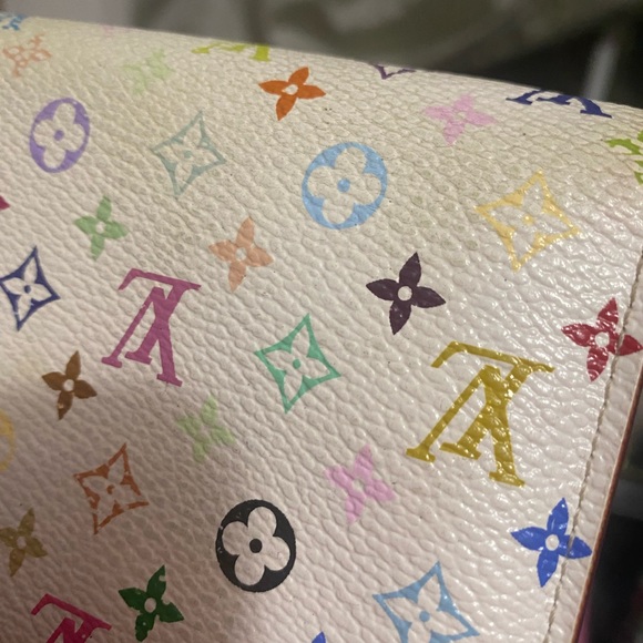 LOUIS VUITTON Takashi Murakami Multicolor Sarah Wallet - Picture 6 of 17